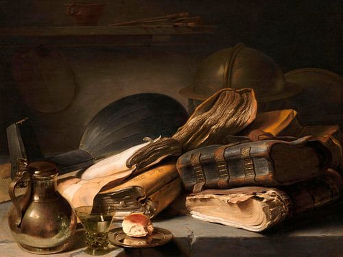 Stilleven met boeken, Jan Lievens