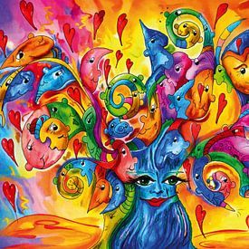 De boom van de vreugde van het hart van Renate Sell