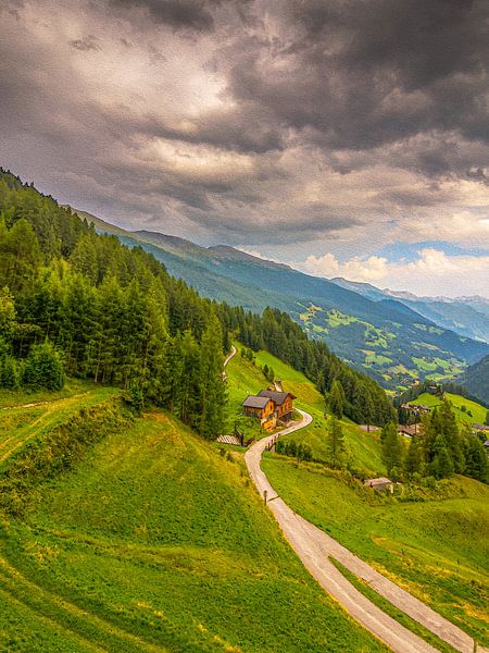 Landschap in Oostenrijk van Patrick Herzberg