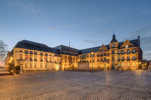 City hall and market place in Düsseldorf