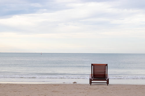 Beach chair on Cadzand beach