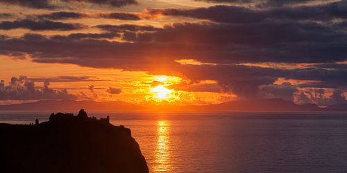 Sunset at Duntulm Castle by Henk Meijer Photography