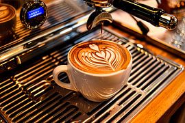 kopje koffie of cappuccino van Egon Zitter