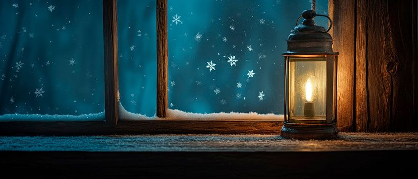 Winterliche Abendstimmung von Poster Art Shop