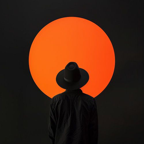 Zonsondergang en silhouet