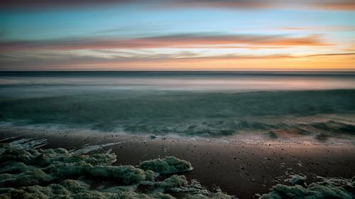 Zonsondergan Langevelderslag Noordwijk van Niels Hoogenbosch