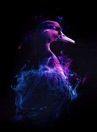 Painting Neon Duck by Art Whims