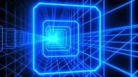 een neonkleurige technische achtergrond (3d rendering) van Rainer Zapka thumbnail