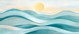 Gentle waves in the morning light by Poster Art Shop