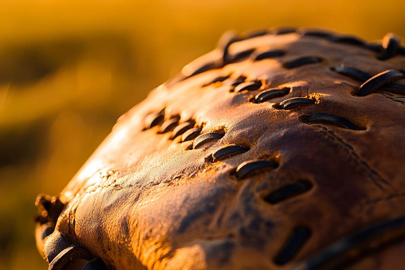 Baseball glove in the light by Poster Art Shop