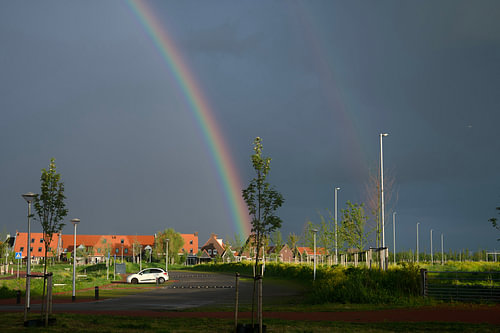 Rainbow over the neighbourhood