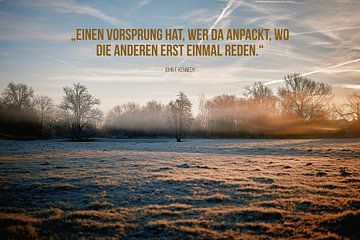 Aanpakken waar anderen eerst praten ...