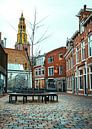 De A Kerk vanaf de A Kerkstraat Groningen van Stadspronk thumbnail