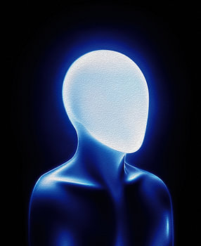 Faceless Glow – Cyber Identity Portrait