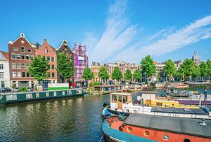 die Waalseilandgracht in Amsterdam