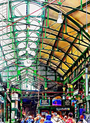Dak boven Borough Market