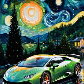De Lamborghini Huracán - editie Sterrennacht van MIROKKU