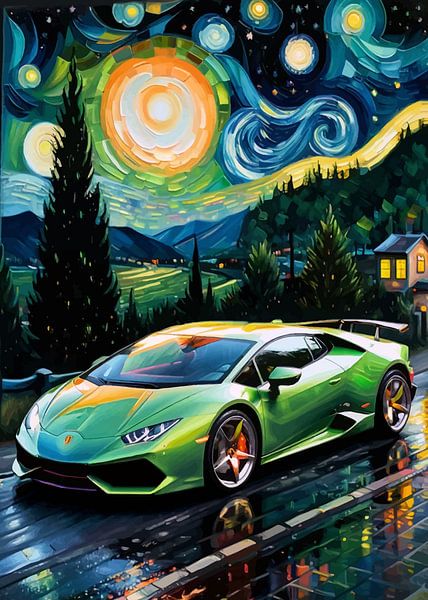 De Lamborghini Huracán - editie Sterrennacht van MIROKKU