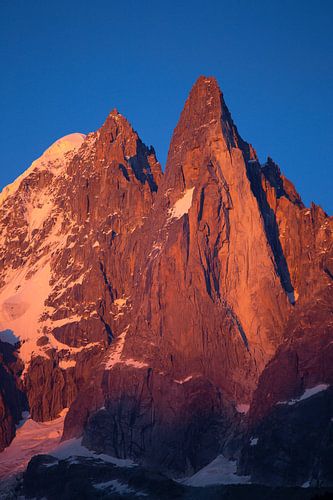 Les Drus Alpenglow