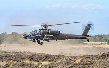 Boeing AH-64 Apache gevechtshelikopter van de KLu.