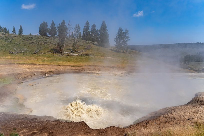 Hot spring in Yellowstone National Park, USA by Jeroen van Deel