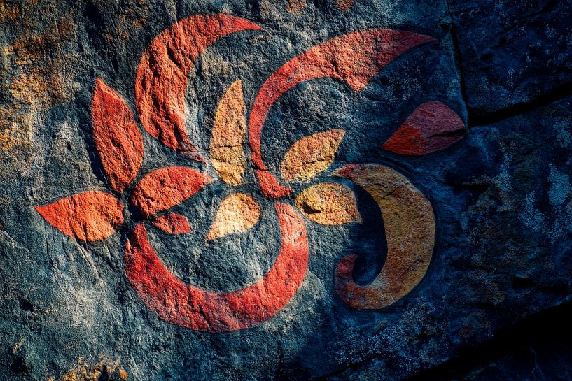 Rock painting with pattern by Poster Art Shop