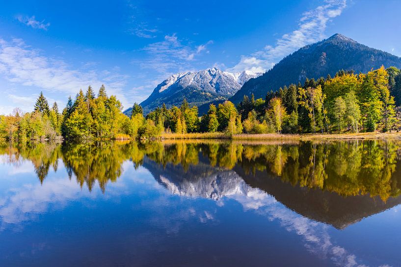 Moorweiher bij Oberstdorf, Allgäu van Walter G. Allgöwer