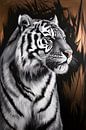Realistic portrait of white tiger by Imperial Art House thumbnail