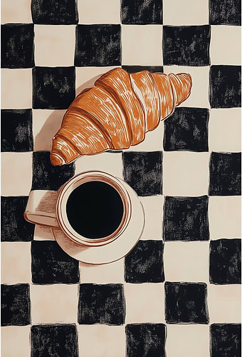 Croissant Coffee Checker I