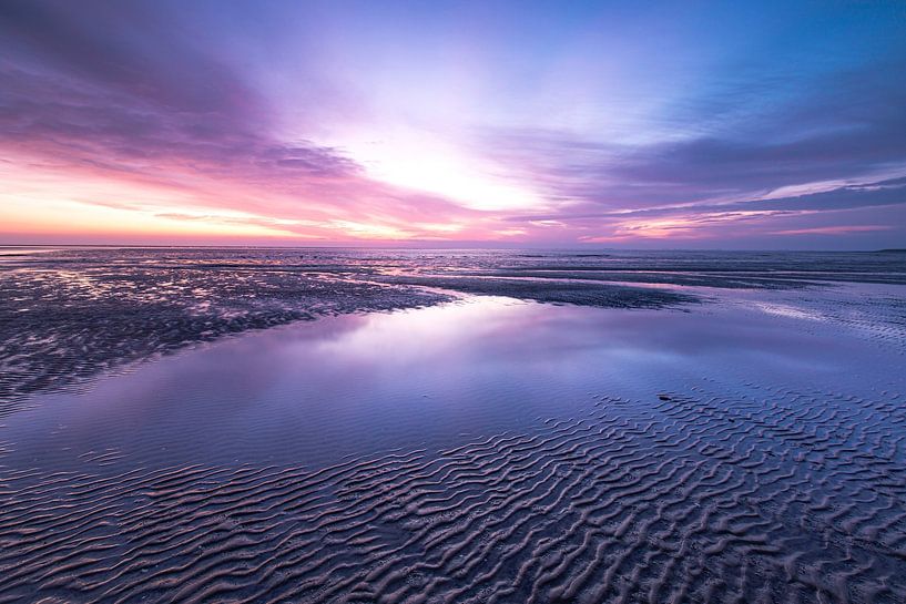 Lever de soleil au Dollard (Groningue) par Peter Kuipers