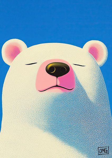Polar Bear | Serene Polar Repose by OMG Art