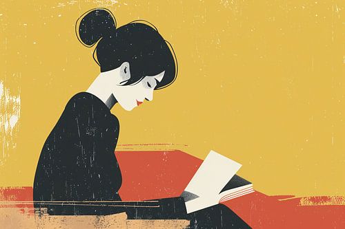 Stille Lezer met Boek