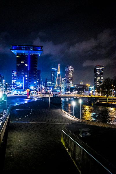 Rotterdam le soir par Fred Leeflang