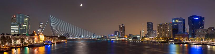 Panorama Flussgebiet in Rotterdam von Anton de Zeeuw