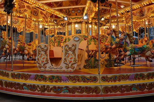 Colourful merry-go-round