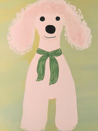 Cute Pink Poodle