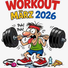 March Workout - Cartoon by Dietmar Meinhardt