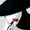 Lipstick Touch by Walljar