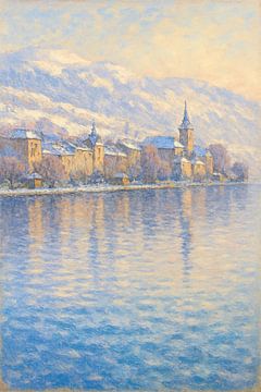 Gelassenheit am Évian - Impressionistische Betrachtungen über einen Wintersee von Travel Shop