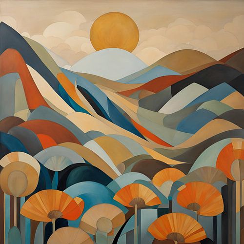 Clap Flower Rise Gemälde