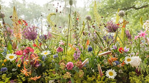 Flower work in the park