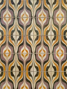 Retro-Fliesenmuster im geometrischen Stil aus Portugal