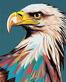 Vivid Flight : Le pygargue à queue blanche en technicolor sur SOTA ArtSign