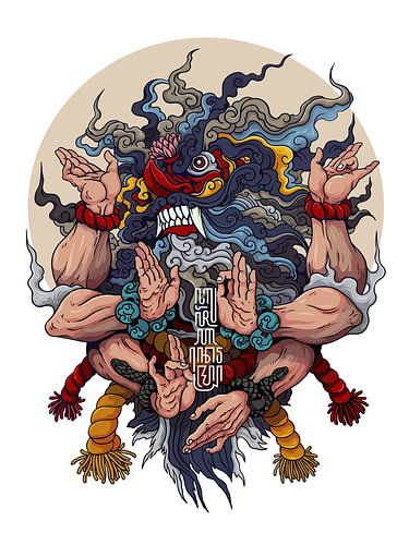 Kunst met lekken uit Bali