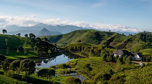 Panorama de la plantation de thé à Cukul, Java sur Ellis Peeters