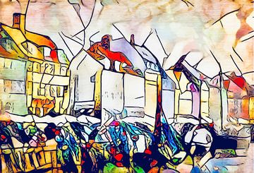 Kandinsky ontmoet Kopenhagen #3 van zam art