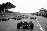 Beginn des Grand Prix 1968 Zandvoort von Harry Hadders Miniaturansicht