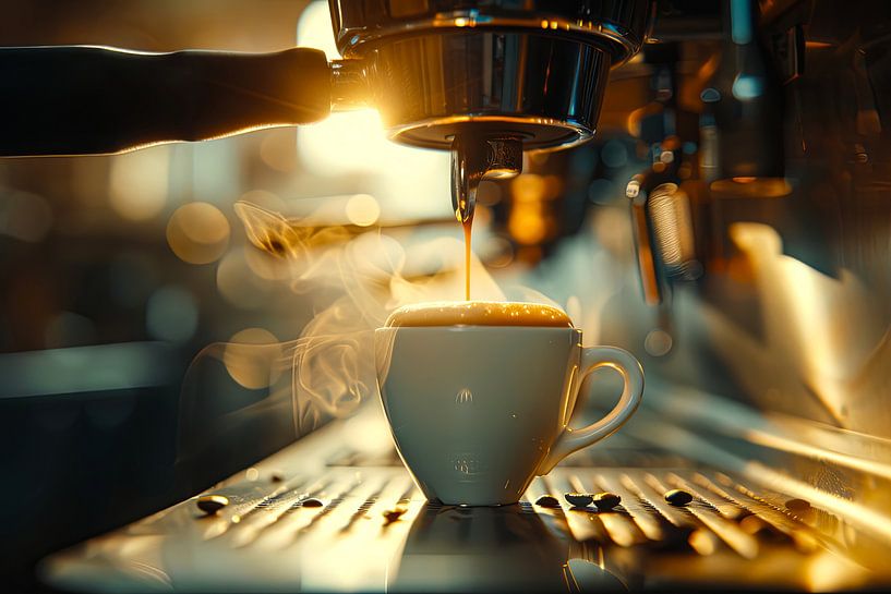 eine Tasse Kaffee oder Cappuccino von Egon Zitter