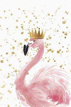 Flamingo Koning van Poster Art Shop