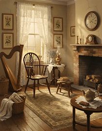 L'harmonie dans le salon d'un cottage vintage sur Regan Frederick